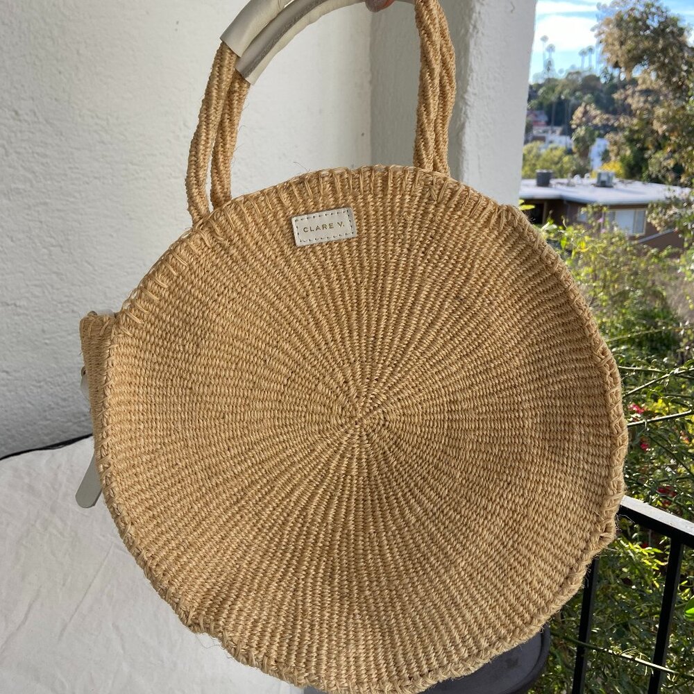 Clare V Sisal Alice Bag